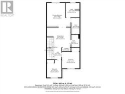 Floorplan for second level - 