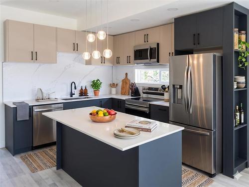 691 Fleet Avenue, Winnipeg, MB - Indoor Photo Showing Kitchen With Upgraded Kitchen
