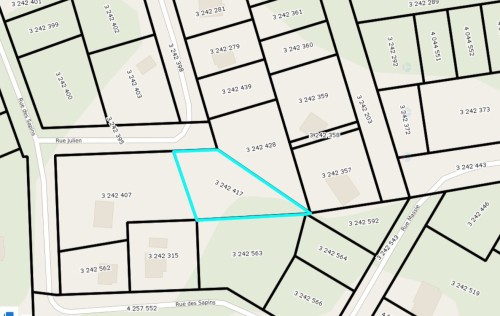 Plan (croquis) - Rue Julien, Saint-Jérôme, QC 