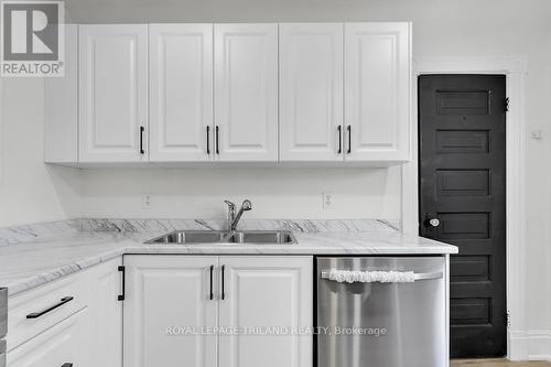 Upper - 96 Forest Avenue, St. Thomas, ON - Indoor Photo Showing Kitchen With Double Sink