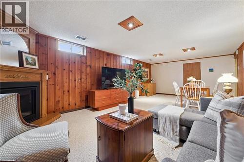 194 Franklin Street S, Kitchener, ON - Indoor Photo Showing Living Room With Fireplace