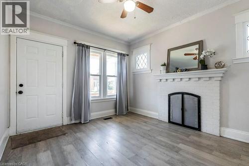 123 Gage Avenue N, Hamilton, ON - Indoor With Fireplace