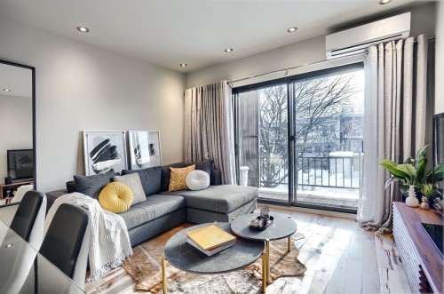 Living Room - 1-6322 Av. Des Érables, Montréal (Rosemont/La Petite-Patrie), QC - Indoor Photo Showing Living Room