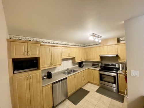 Kitchen - 107-945 Rue Muir, Montréal (Saint-Laurent), QC - Indoor Photo Showing Kitchen With Double Sink