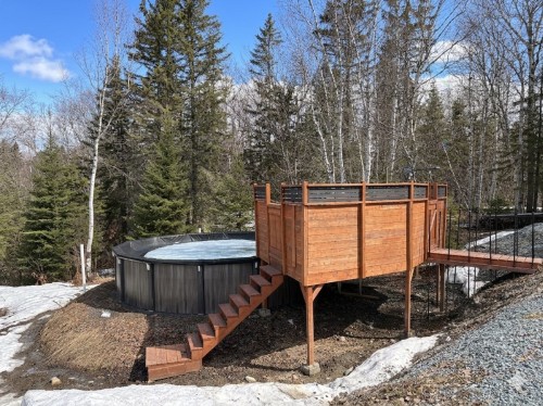 Pool - 5978 Rg Bisson, Rouyn-Noranda, QC - Outdoor With Above Ground Pool
