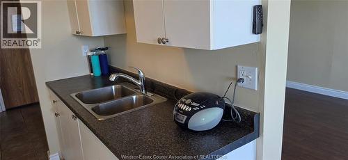 150 Park West Unit# 1112, Windsor, ON - Indoor Photo Showing Kitchen With Double Sink