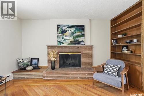 2020 Eastlake Avenue, Saskatoon, SK - Indoor Photo Showing Living Room With Fireplace