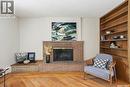2020 Eastlake Avenue, Saskatoon, SK  - Indoor Photo Showing Living Room With Fireplace 