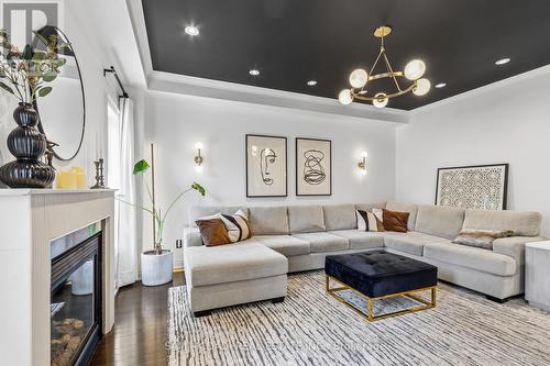 3155 Seabright Drive, Mississauga, ON - Indoor Photo Showing Living Room With Fireplace