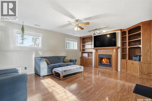 454 Konihowski Road, Saskatoon, SK - Indoor Photo Showing Living Room With Fireplace
