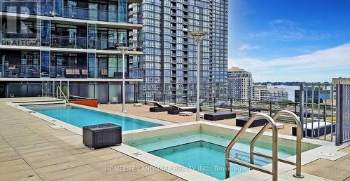 833 - 8 Telegram Mews, Toronto, ON - Outdoor With In Ground Pool With Balcony