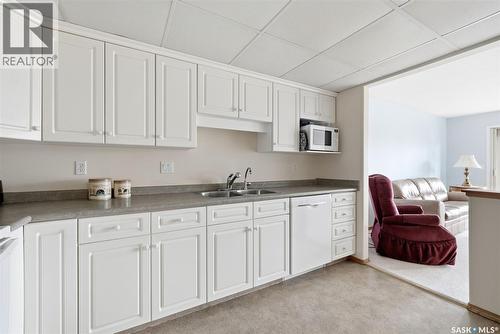236 2530 25Th Avenue, Regina, SK - Indoor Photo Showing Kitchen With Double Sink