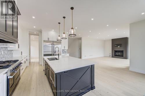 8 Edgeview Crescent W, Middlesex Centre, ON - Indoor Photo Showing Kitchen With Upgraded Kitchen