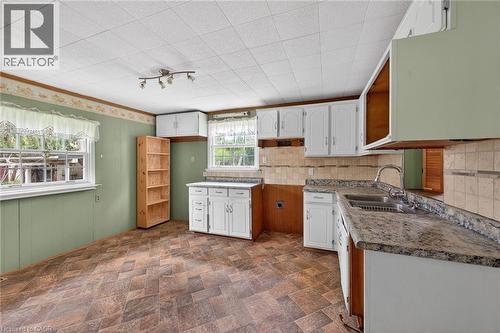313 John Street, Simcoe, ON - Indoor Photo Showing Kitchen With Double Sink
