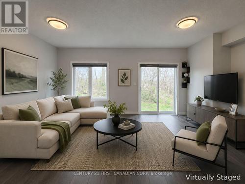 Virtually staged - 245 Wesley Boulevard, Cambridge, ON - Indoor Photo Showing Living Room