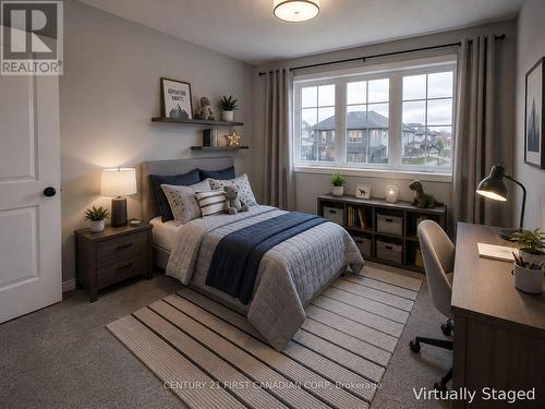 Virtually staged - 245 Wesley Boulevard, Cambridge, ON - Indoor Photo Showing Bedroom