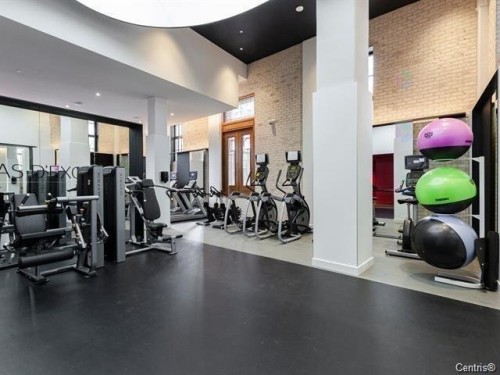 Common room - 2207-1188 Rue St-Antoine O., Montréal (Ville-Marie), QC - Indoor Photo Showing Gym Room