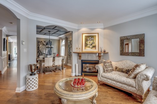 Salon - 45 Rue De Servando, Blainville, QC - Indoor Photo Showing Living Room With Fireplace