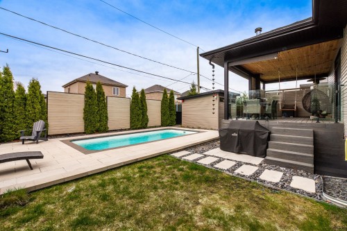 Cour - 1128 Rue Breux, Chambly, QC - Outdoor With In Ground Pool With Exterior