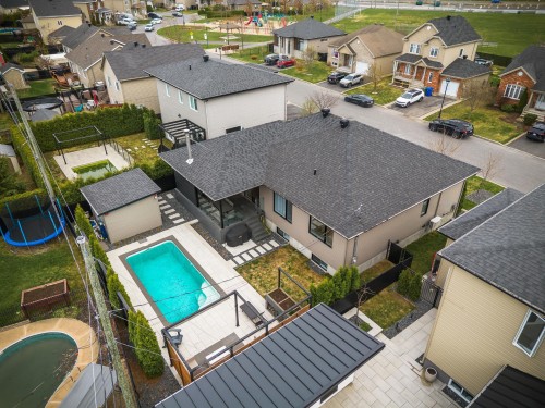 Photo aérienne - 1128 Rue Breux, Chambly, QC - Outdoor With In Ground Pool