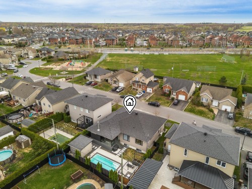 Photo aérienne - 1128 Rue Breux, Chambly, QC - Outdoor With View
