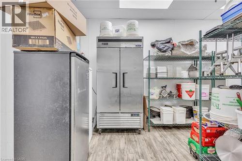 Commercial-grade stainless steel refrigerator with double doors - 545 Hespeler Road, Cambridge, ON 