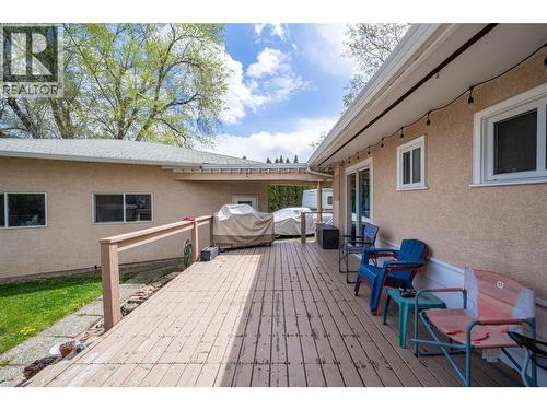 back patio - 10003 6 Highway, Coldstream, BC 