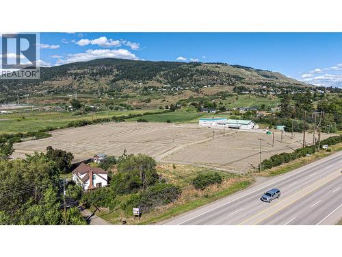 Aerial view looking east towards former PRT Nursery site - 10091 6 Highway, Coldstream, BC 