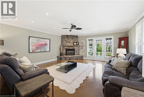 3083 Lakeshore Road, Burlington, ON - Indoor Photo Showing Living Room With Fireplace