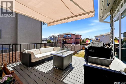 6105 Little Pine Loop, Regina, SK - Outdoor With Deck Patio Veranda With Exterior