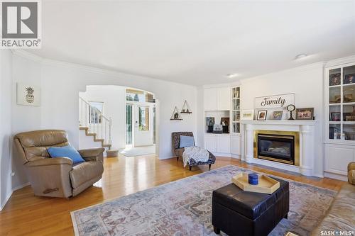 311 Guenter Crescent, Saskatoon, SK - Indoor Photo Showing Living Room With Fireplace