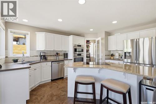 311 Guenter Crescent, Saskatoon, SK - Indoor Photo Showing Kitchen With Stainless Steel Kitchen With Double Sink