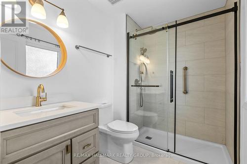 Updated ensuite with glass shower - 988 Lucille Way, Ottawa, ON - Indoor Photo Showing Bathroom