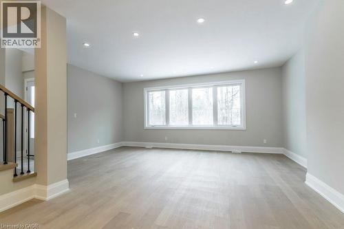 Unfurnished room featuring light wood-style floors and recessed lighting - 1105 Main Street E, Cambridge, ON - Indoor Photo Showing Other Room