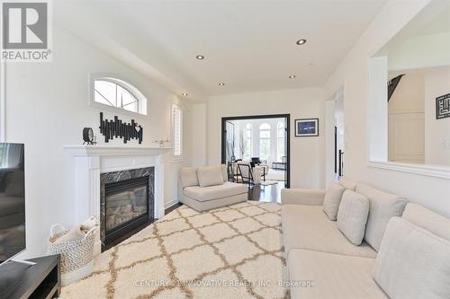 92 Riverwalk Drive, Markham, ON - Indoor Photo Showing Living Room With Fireplace