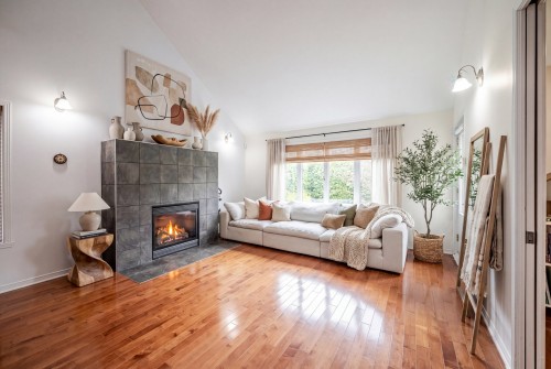 Salon - 3545 Place Cabral, Brossard, QC - Indoor Photo Showing Living Room With Fireplace