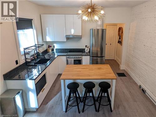 unit 3 - 158 Hunter Street E, Hamilton, ON - Indoor Photo Showing Kitchen With Stainless Steel Kitchen