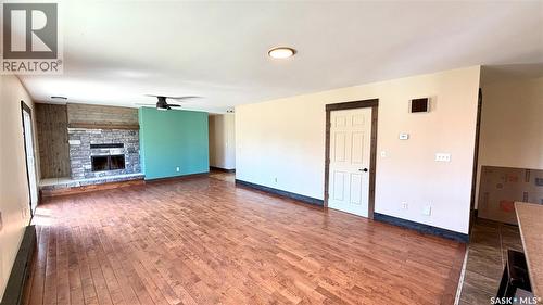 205 Conquest Street, Conquest, SK - Indoor With Fireplace
