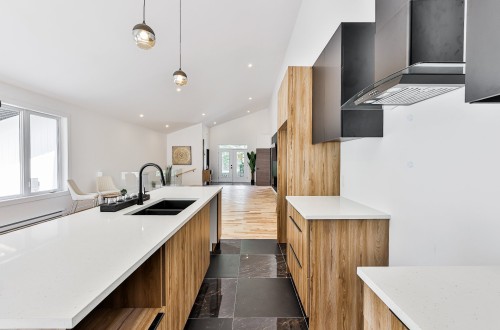 Cuisine - 750 5E Rang, Sainte-Julienne, QC - Indoor Photo Showing Kitchen With Double Sink