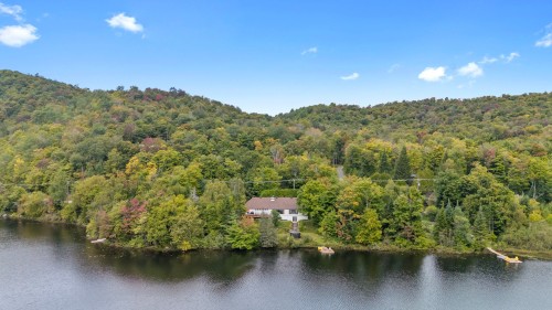 Photo aérienne - 605 Ch. De Montfort, Saint-Adolphe-D'Howard, QC - Outdoor With Body Of Water With View