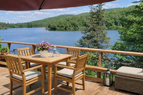 Terrasse - 605 Ch. De Montfort, Saint-Adolphe-D'Howard, QC - Outdoor With Body Of Water With View