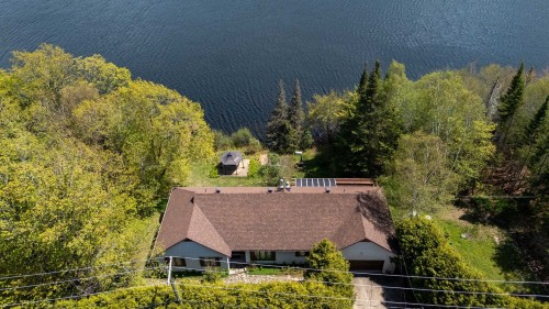 Photo aérienne - 605 Ch. De Montfort, Saint-Adolphe-D'Howard, QC - Outdoor With Body Of Water With View