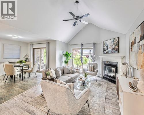 1257 Imperial, Windsor, ON - Indoor Photo Showing Living Room With Fireplace