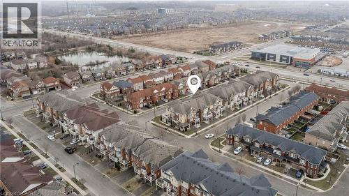Aerial perspective showcasing a residential community with varied architectural styles - 525 Cavanagh Lane, Milton, ON - Other