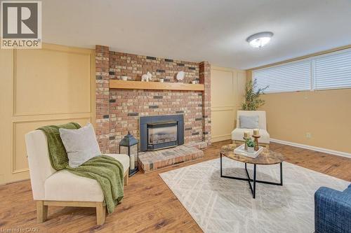 682 Glen Forrest Boulevard, Waterloo, ON - Indoor Photo Showing Living Room With Fireplace