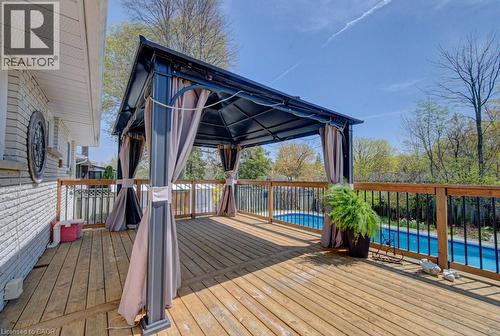 682 Glen Forrest Boulevard, Waterloo, ON - Outdoor With Above Ground Pool With Deck Patio Veranda With Exterior
