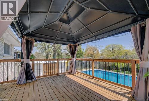682 Glen Forrest Boulevard, Waterloo, ON - Outdoor With In Ground Pool With Deck Patio Veranda With Exterior
