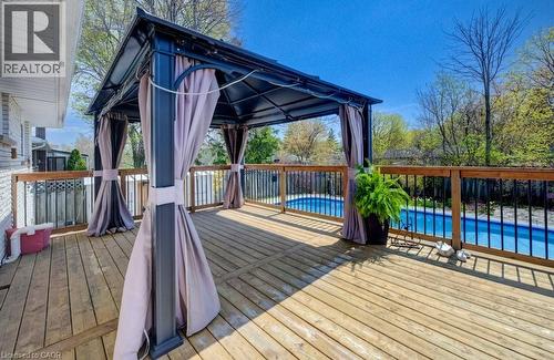 682 Glen Forrest Boulevard, Waterloo, ON - Outdoor With Above Ground Pool With Deck Patio Veranda With Exterior
