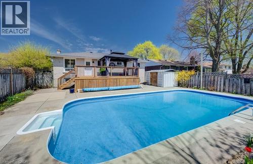 682 Glen Forrest Boulevard, Waterloo, ON - Outdoor With In Ground Pool With Deck Patio Veranda With Backyard