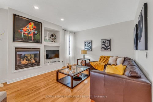 3319 Tacc Drive, Mississauga, ON - Indoor Photo Showing Living Room With Fireplace
